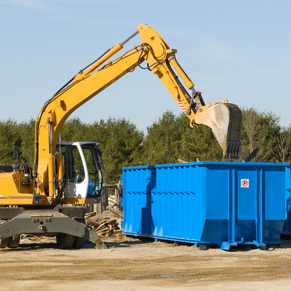 can i choose the location where the residential dumpster will be placed in Maple Rapids